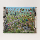 Achtertuin vogels New Brunswick Legpuzzel (Horizontaal)
