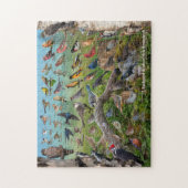 Achtertuin vogels New Brunswick Legpuzzel (Verticaal)