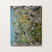 Achtertuin vogels New Jersey Legpuzzel (Verticaal)