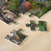 Achtertuin vogels New York Puzzle Legpuzzel (Zijkant)