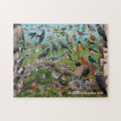 Achtertuin vogels New York Puzzle Legpuzzel (Horizontaal)