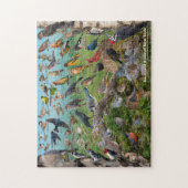 Achtertuin vogels New York Puzzle Legpuzzel (Verticaal)