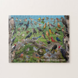 Achtertuin vogels Rhode Island Legpuzzel