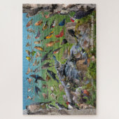 Achtertuin vogels Rhode Island Legpuzzel (Verticaal)