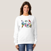 Achtertuin Vogels Sweatshirt (Voorkant volledig)