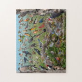 Achtertuin vogels uit Pennsylvania Legpuzzel (Verticaal)
