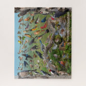 Achtertuin vogels uit Pennsylvania Legpuzzel (Verticaal)