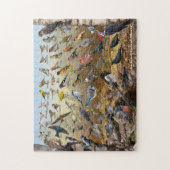 Achtertuin vogels van Alberta Legpuzzel (Verticaal)