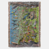 Achtertuin vogels van het westen deken (Voorkant Verticaal)