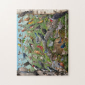 Achtertuin vogels van Illinois Legpuzzel (Verticaal)