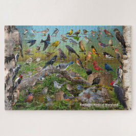 Achtertuin vogels van Maryland Legpuzzel