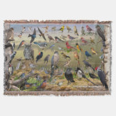 Achtertuin vogels van Minnesota Throw Blanket Deken (Voorkant)