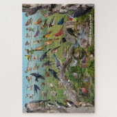 Achtertuin vogels van New York Legpuzzel (Verticaal)