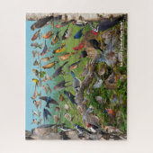 Achtertuin vogels van New York Legpuzzel (Verticaal)