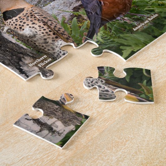 Achtertuin vogels van Ohio Puzzle Legpuzzel (Zijkant)