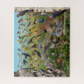 Achtertuin vogels van Virginia Legpuzzel (Verticaal)