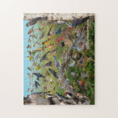 Achtertuin vogels van Virginia Legpuzzel (Verticaal)