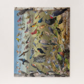 Achtertuin vogels van Wisconsin Legpuzzel (Verticaal)