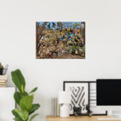 Achtertuin vogels van Zuid-Californië Poster (Thuiskantoor)