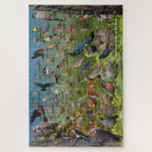 Achtertuin vogels West-Puzzle Legpuzzel (Verticaal)