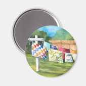 Achtertuin Washline Sticker Magneet (Voorkant / Achterkant)