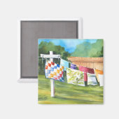 Achtertuin waslijn magneet (Voorkant / Achterkant)