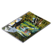 Achtertuin waterval natuur schilderij notitieboek (Linkerzijde)