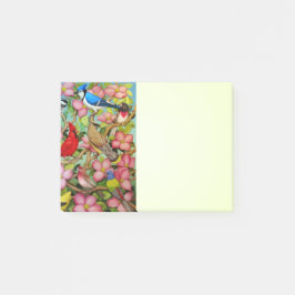 Achtertuin wilde vogels op Dogwood Tree Post Post-it® Notes