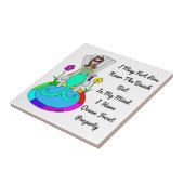 Achtertuin Zeemeermin: "Ik kan niet dicht bij het Tegeltje (Zijkant)