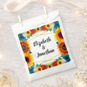 Achtertuin Zomer Bloemen Geometrische Bruiloft Bedankzakje (Geknipt)