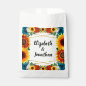 Achtertuin Zomer Bloemen Geometrische Bruiloft Bedankzakje (Voorkant)