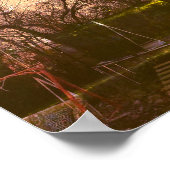 Achtertuin Zon Poster (Hoek)