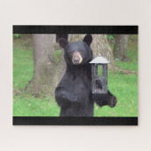 Achtertuin Zwart Beer Bezoeker Legpuzzel (Horizontaal)