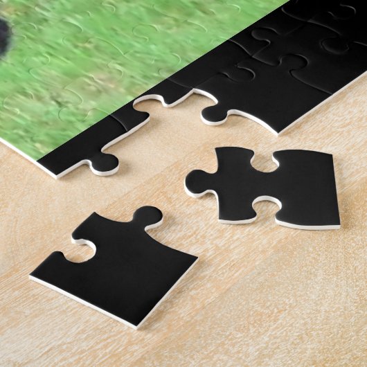 Achtertuin Zwart Beer Bezoeker Legpuzzel (Zijkant)