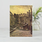 Achtertuinen van Oude Huizen door Vincent van Gogh (Staand voorkant)