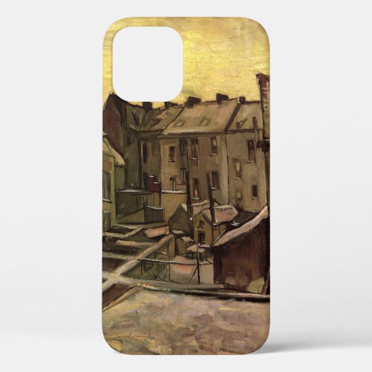 Achtertuinen van Oude Huizen door Vincent van Gogh Case-Mate iPhone Case (Achterkant)
