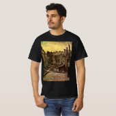 Achtertuinen van Oude Huizen door Vincent van Gogh T-shirt (Voorkant volledig)