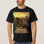Achtertuinen van Oude Huizen door Vincent van Gogh T-shirt (Voorkant)