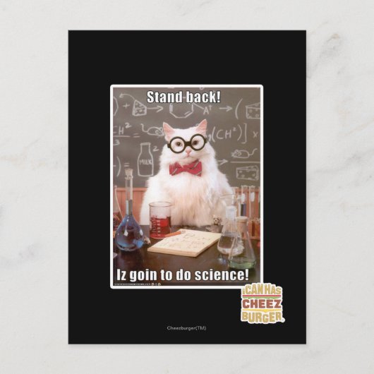 Achteruit! Briefkaart (Voorkant)