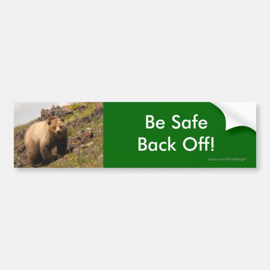 achteruit bumpersticker (Voorkant)