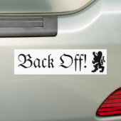 Achteruit bumpersticker (Op auto)