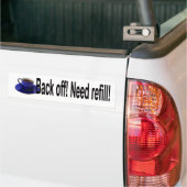 Achteruit Bumpersticker (Op Truck)