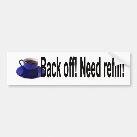 Achteruit Bumpersticker (Voorkant)