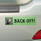 Achteruit! Bumpersticker (Op auto)