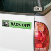 Achteruit! Bumpersticker (Op Truck)