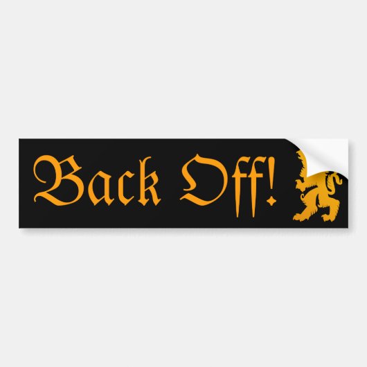 Achteruit bumpersticker (Voorkant)