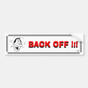 Achteruit! Bumpersticker