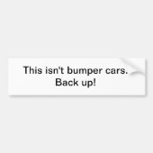Achteruit! Bumpersticker (Voorkant)
