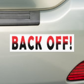 Achteruit! -Bumpersticker Bumpersticker (Op auto)