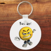 Achteruit! Button Sleutelhanger (Voorkant)